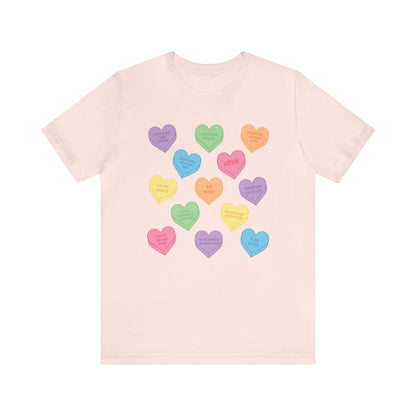 Conversation Hearts Unisex Tee