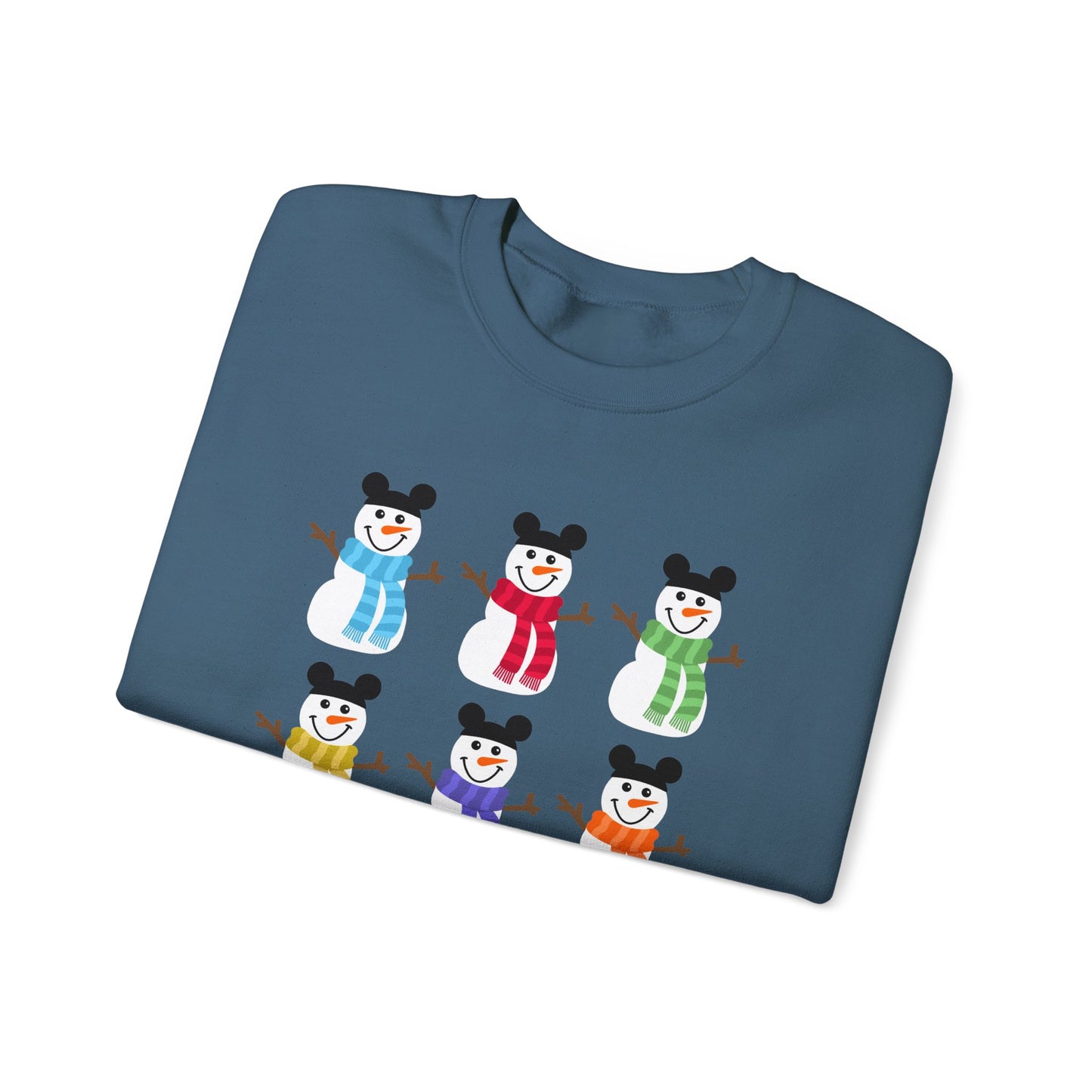 Colorful Snowmen Unisex Crewneck