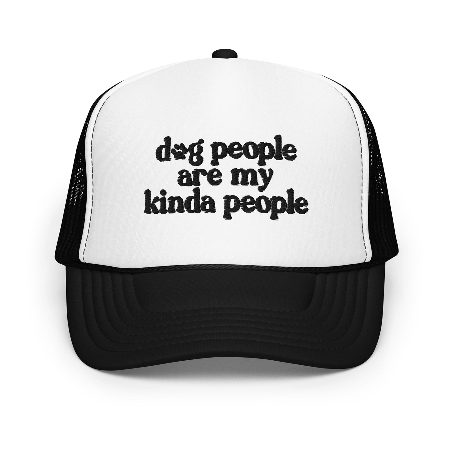 Dog People Black Trucker Hat