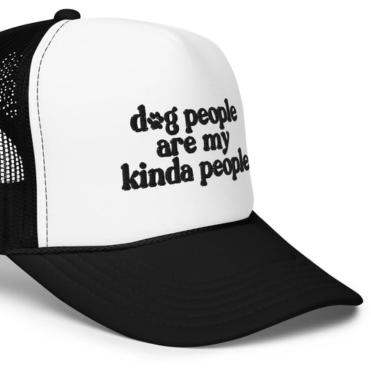 Dog People Black Trucker Hat