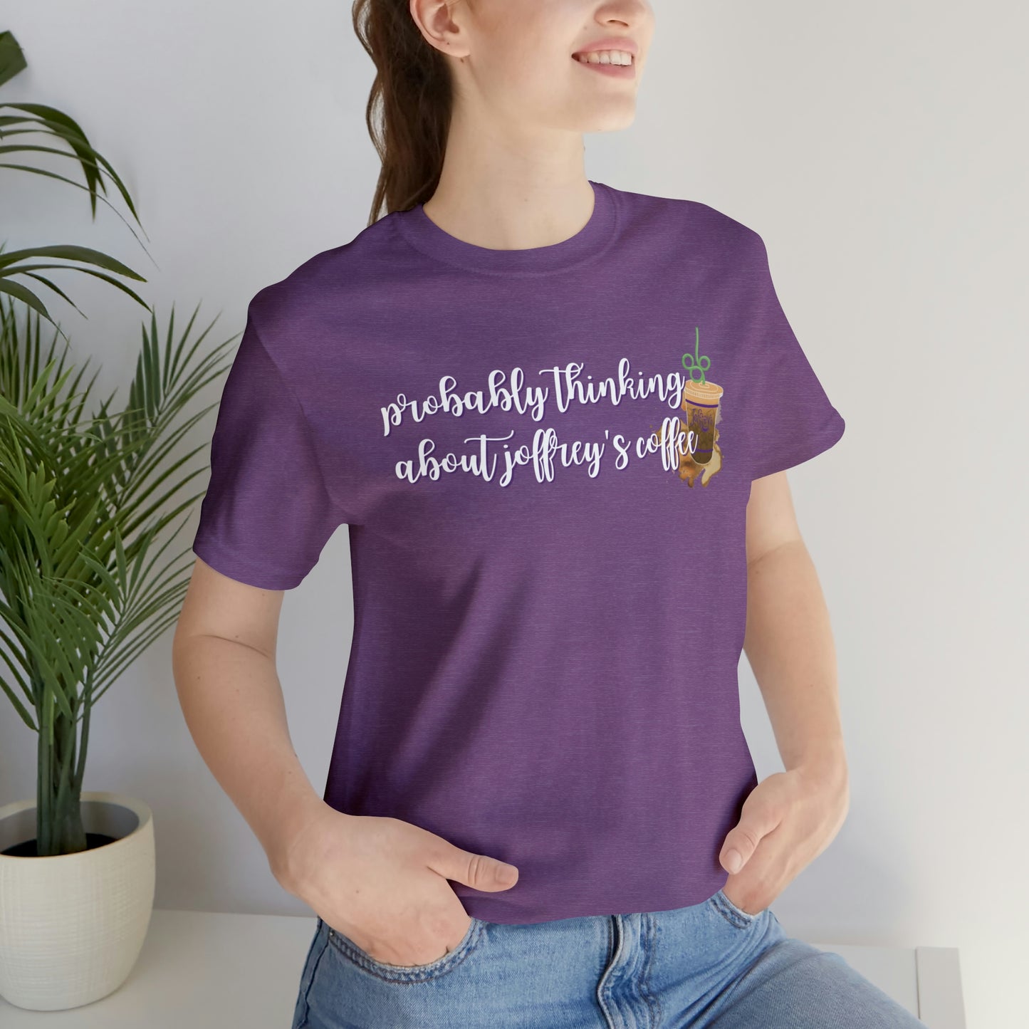 Thinking About Coffee Unisex Tee