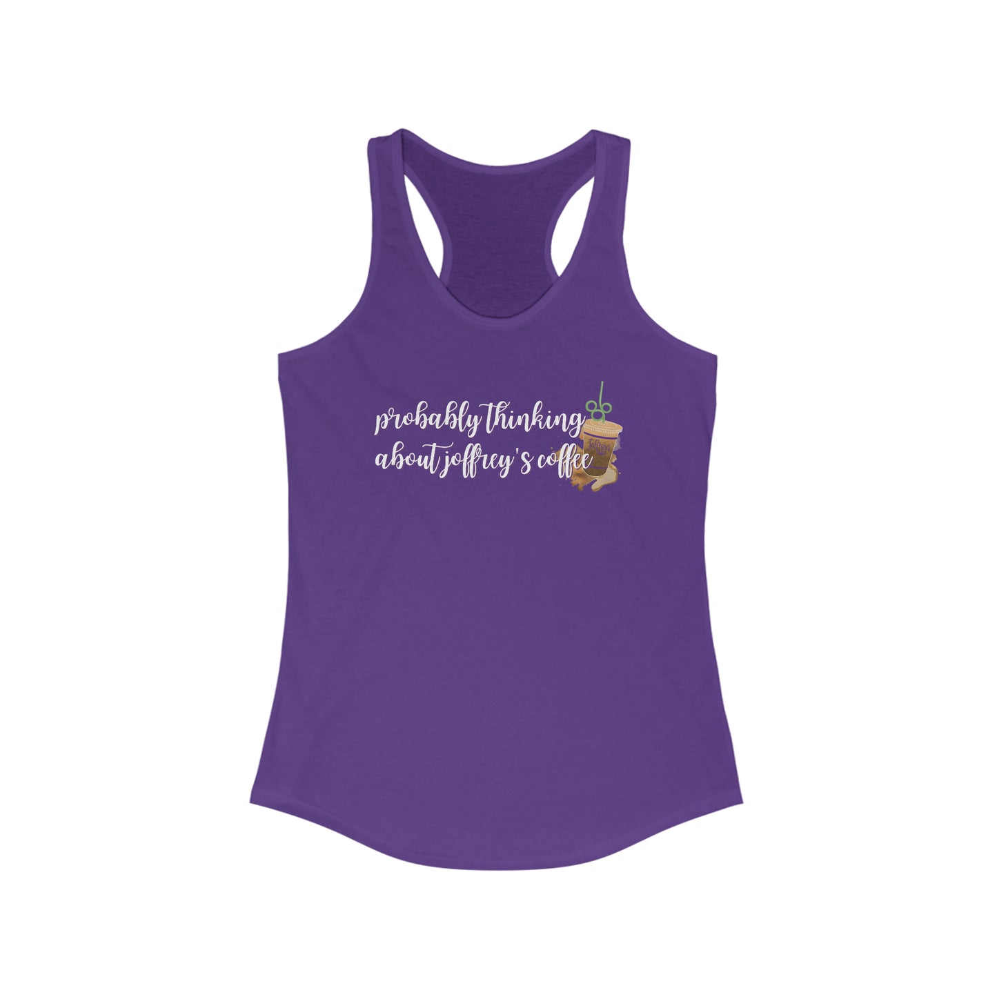 Thinking About Coffee Women's Racerback Tank