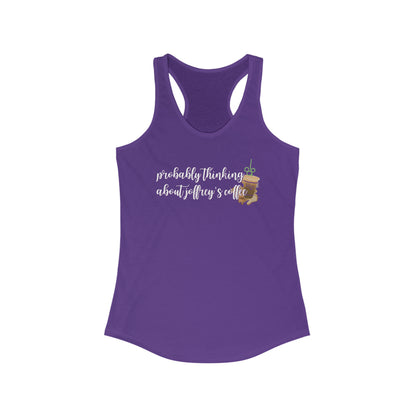 Thinking About Coffee Women's Racerback Tank