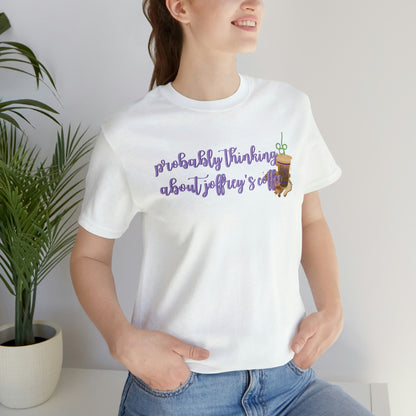 Thinking About Coffee Unisex Tee