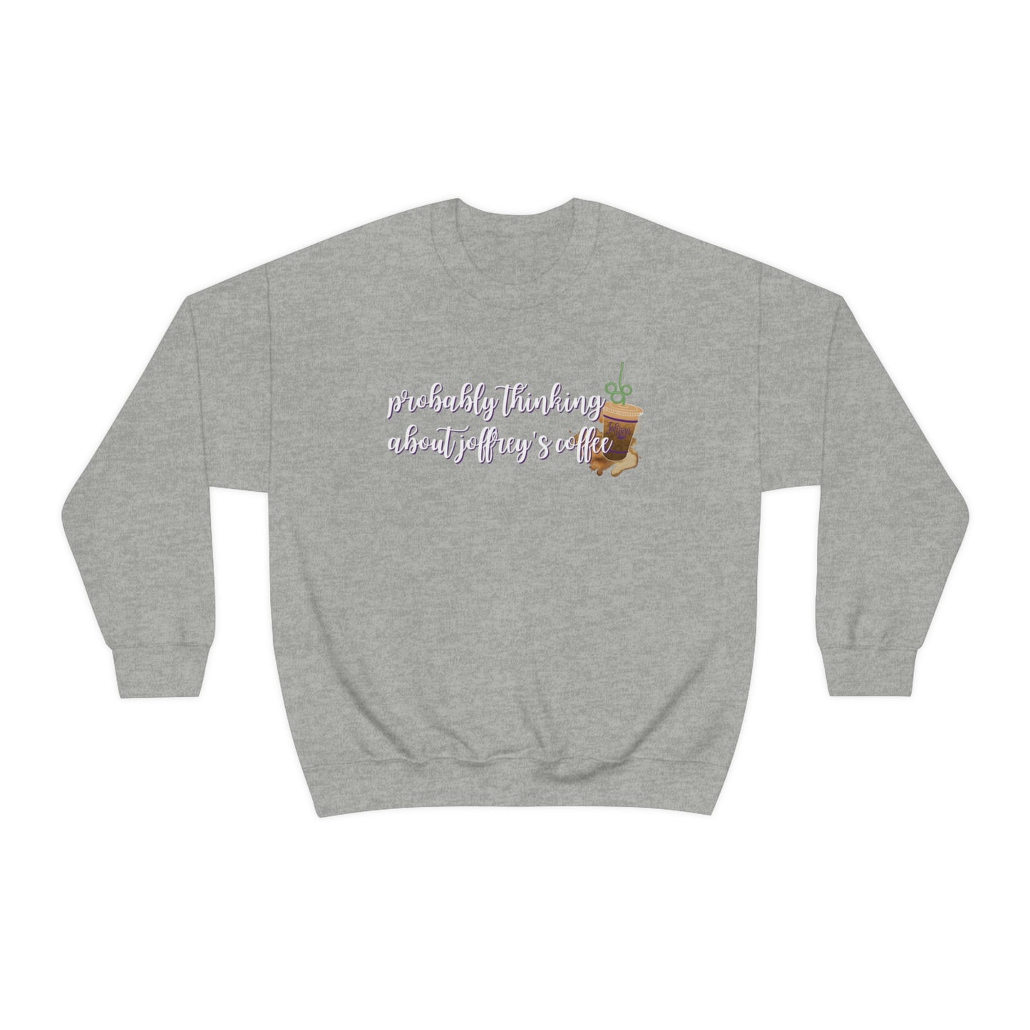 Thinking About Coffee Unisex Crewneck