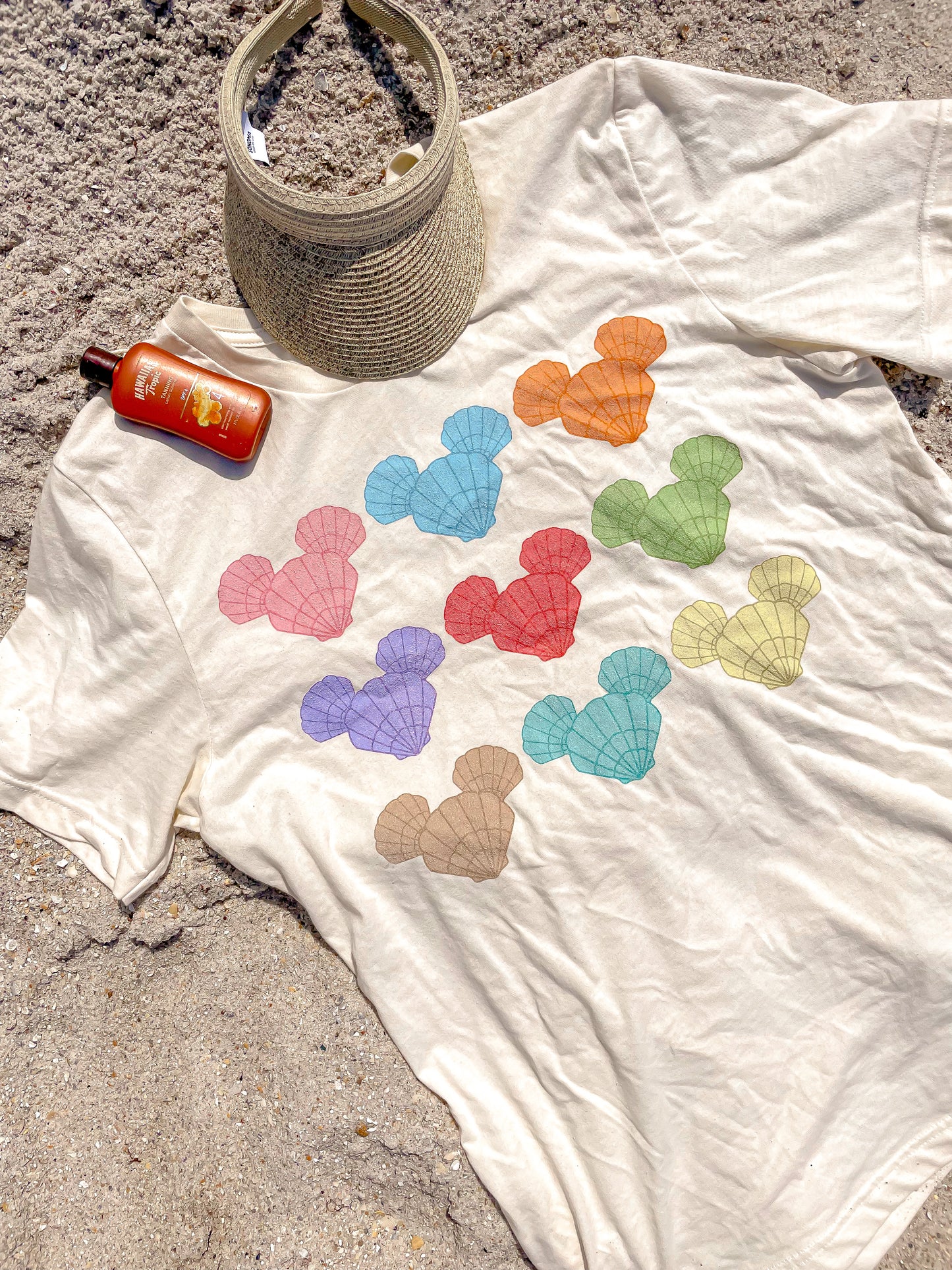 Colorful Seashells Unisex Sleeve Tee
