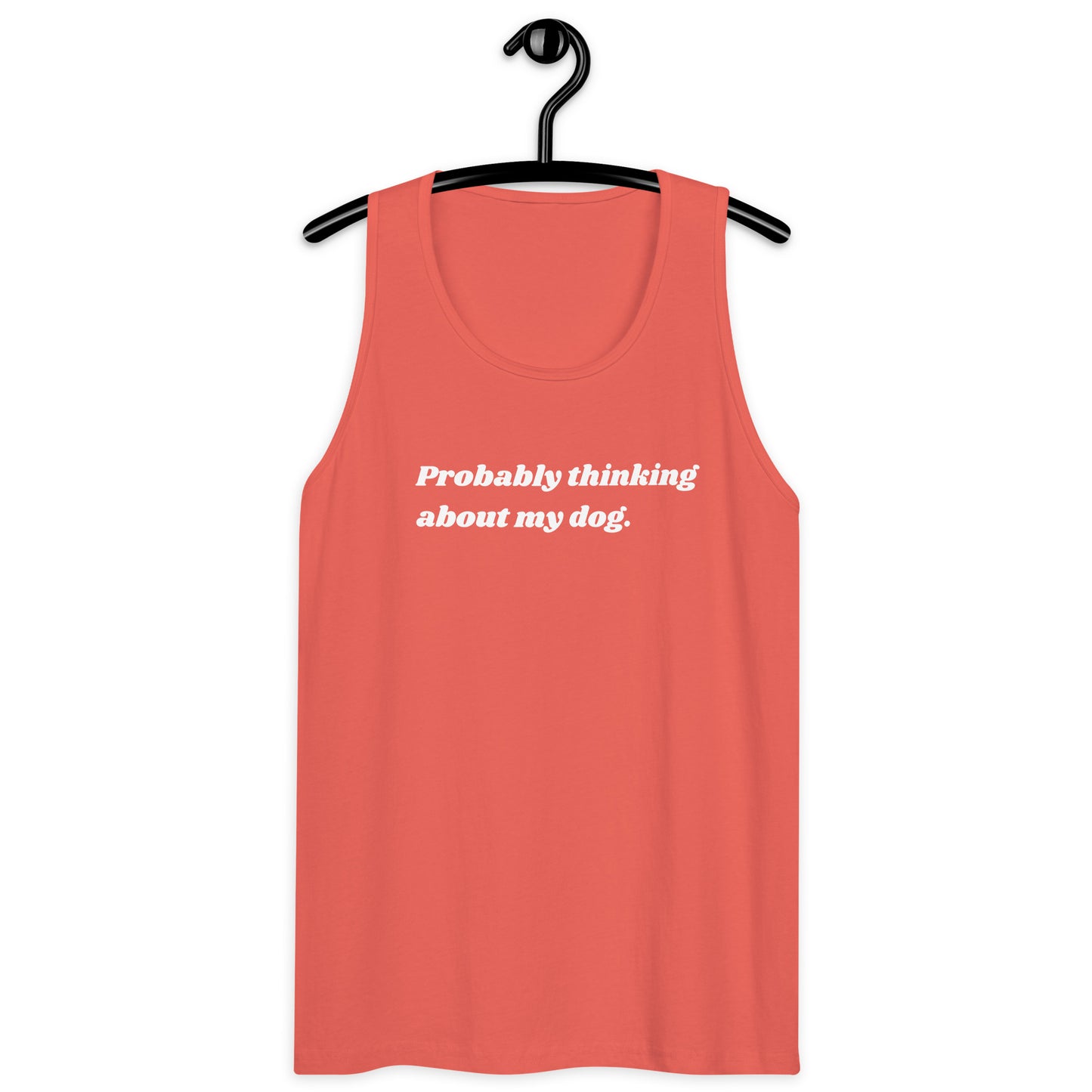Thinking About My Dog Unisex Tank