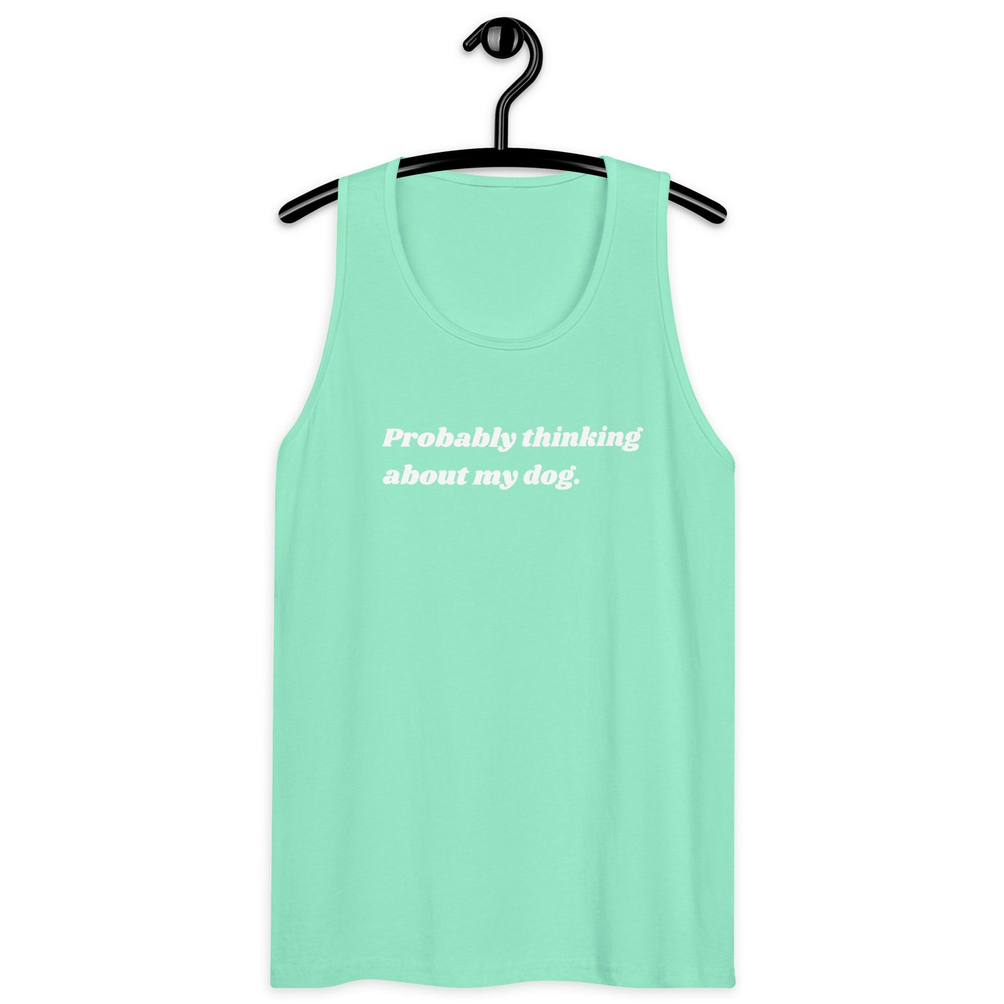 Thinking About My Dog Unisex Tank